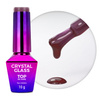Colorful top coat without washing Crystal Glass Molly Nails Purple Plum HEMA/Di-HEMA Free 10g