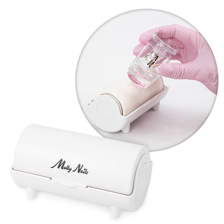 Behälter mit Reinigungsrolle für Molly Nails-Stempel