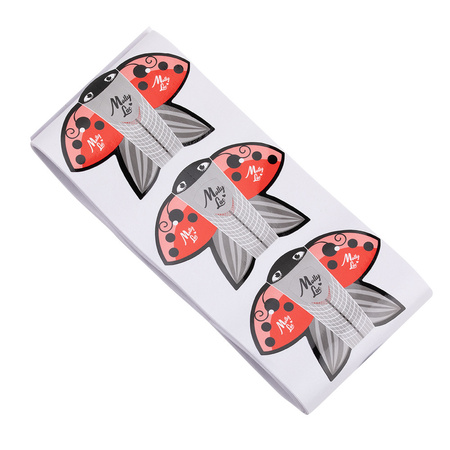 Modèles de moules pour ongles « Ladybug » (coccinelle) MollyLac, 100 pièces