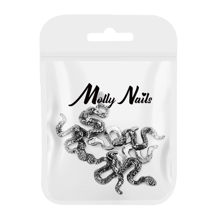 Décorations pour ongles « serpents » 3D Molly Nails SZ-155, 10 pièces