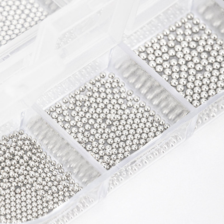 Schmuckkästchen mit Molly Nails-Verzierungen, silberfarben, 1000 Stück