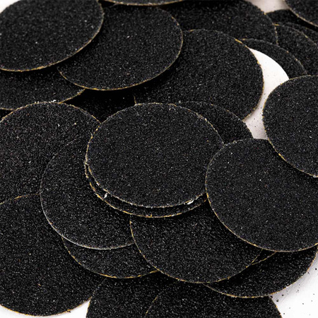 Dischi abrasivi sostituibili, grana 80, per PodoDisk, misura L, 25 mm, 50 pezzi