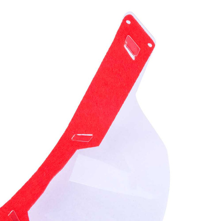 Reusable universal white mini face shield for mouth and nose
