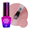 2-in-1-Faser-Gummibasis für Maniküre und Pediküre MollyLac Nutty Nut, HEMA/Di-HEMA-frei, 10 g