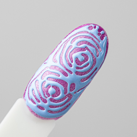 Creative Flow Color Gel  - Gel creativo per Nail Art per realizzare motivi sfumati e delicati Molly Nails Baby Blue Senza HEMA/Di-HEMA 5 g