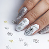 Christmas decorations: stars and snowflakes in a box, 5 x 6 designs, 30 pieces