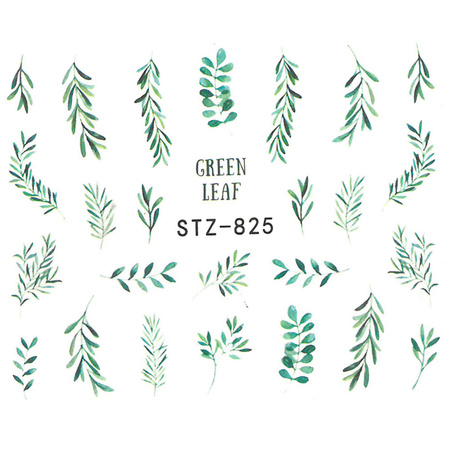 Water decals for nails, leaves STZ-825