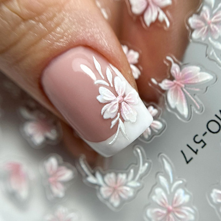 Adhesivos para uñas 5D con motivos florales MO-517 de Molly Nails