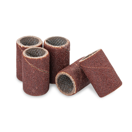 Capuchons pour manucure et pédicure, mandrins, embouts abrasifs, cylindre de 6 mm, grain 240, marron, 1 000 pièces
