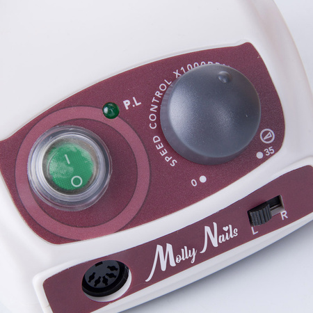 Фрезер для манікюру та педикюру 65 Вт Molly Nails, білий, Strong 270, 35 000 обертів