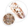 Poudre pour ongles métallique MollyLac, paillettes d'aluminium or fin, 0,2 g, n° 3