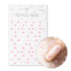 Autocollants pour ongles fins en forme de petits cœurs F1188, roses