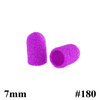 Capuchons pour pédicure 7 mm, grain 180, 100 pièces, ABS Podo Allemed, violet Purple