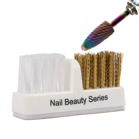 Copper-nylon brush cleaner for cleaning cutters