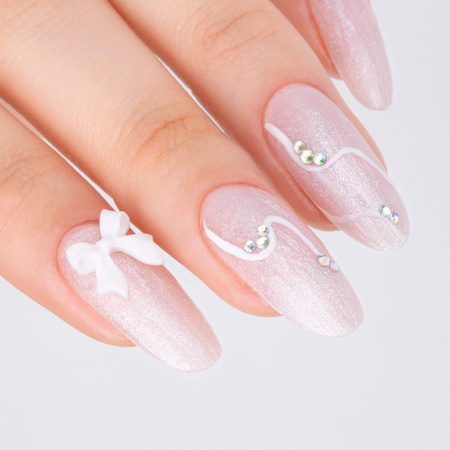 3D-Schleifen-Nageldekorationen von MollyLac, 50 Stück