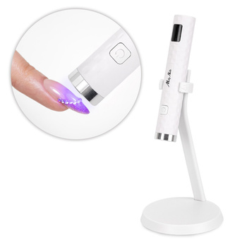 Molly Nails 3W LED nail lamp for hybrid gel polishes, gels, and acrylic gels, cordless, white I2