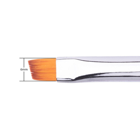 Pinceau biseauté pour gel et décorations One Stroke Pro Rainbow MollyLac n° 6