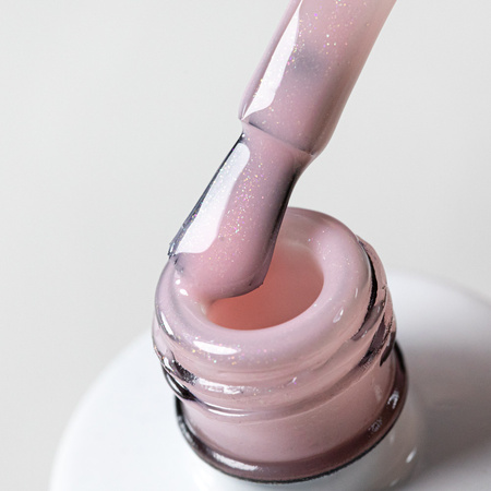 Rubber base flexible nails manicure pedicure for decorations S.O.S. Antidotum Pro Salon Molly Nails Sparkling Mousse 15g