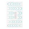 Wassertransfer-Aufkleber für die Nägel mit Farbverlauf / French / Ombre / Französische Smile-Linie, 34 Stück, blau, STZ53