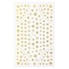 Thin self-adhesive Christmas nail stickers Molly Nails F282 gold