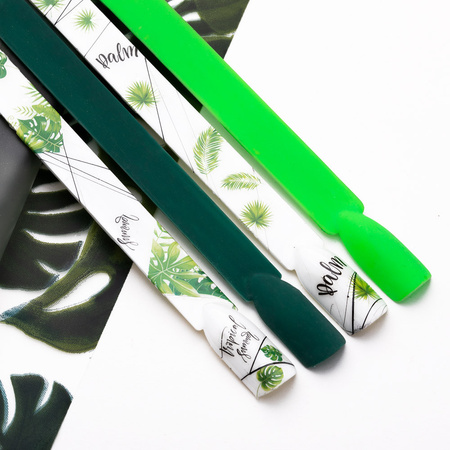 Thin self-adhesive nail stickers, leaves F651