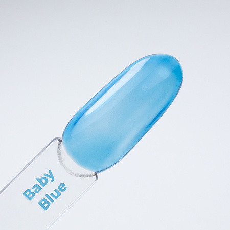 Top colorido sin necesidad de limpiar Crystal Glass Molly Nails Baby Blue sin HEMA ni Di-HEMA, 10 g