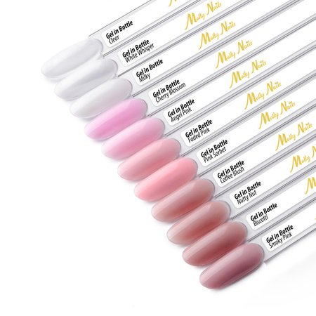 Gel polish in a bottle with a brush Gel in Bottle Molly Nails Pro Salon Smoky Pink HEMA/Di-HEMA Free 15g