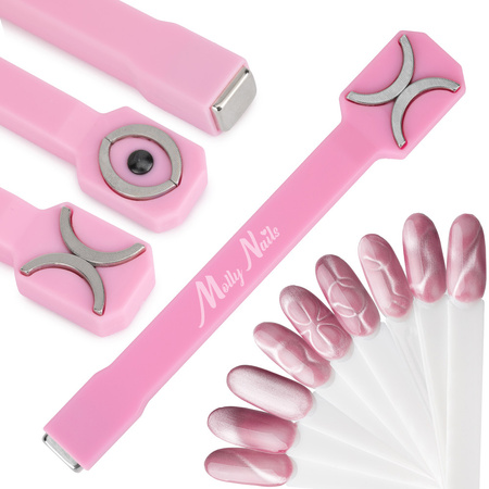 MollyNails double-sided magnetizer for cat eye pink