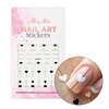 Naklejki do paznokci samoprzylepne serduszka SWA75 Molly Nails