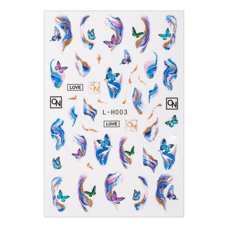 Self-adhesive butterfly nail stickers L-H003