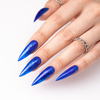Top colorido sin necesidad de limpiar Crystal Glass de Molly Nails, azul, sin HEMA ni Di-HEMA, 10 g