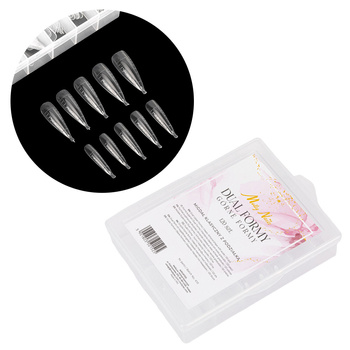 Formes de prothèses pour la pose d'ongles avec graduation Molly Nails, forme amande classique, 120 pièces