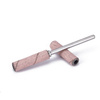 Capuchones para manicura y pedicura, mandriles, recubrimientos abrasivos, cilindro largo de 3 mm, grano 240, color rosa, 50 unidades.