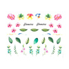 Water-slide nail stickers with flowers BN-942