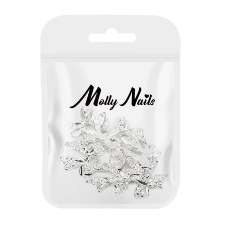 Décorations pour ongles : nœuds 3D Molly Nails n° 3, lot de 10