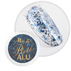 MollyLac metallic nail dust Alu flakes dazzling blue 0.2 g No. 6
