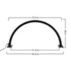 Lampa kosmetyczna LED łuk 25W biurkowa bezcieniowa czarna z cyrkoniami rozmiar S HQ-55D