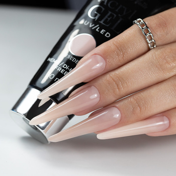 Gel acrilico Polygel per ricostruzione e extension AcrylGel Molly Nails senza HEMA/Di-HEMA, colore Nude, 30 ml
