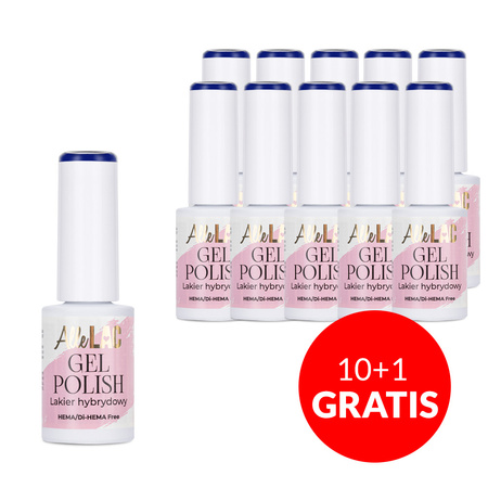 10 + 1 gratis. Esmalte híbrido LED/UV Gel Polish Blues BL7 Moonlight AlleLac sin HEMA ni Di-HEMA, 6 g