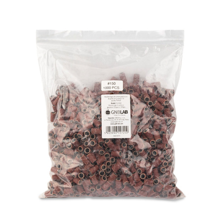 Manicure and pedicure caps, mandrels, abrasive caps, cylinder 6 mm, grit 150, brown, 1000 pcs.