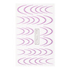 Gradient water decals for nails/ French/ Ombre/French smile line 34 pcs purple STZ48