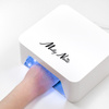 УФ/LED-лампа для нігтів 36 Вт Molly Nails для гібридних лаків, гелів та акрилогелів, біла V9