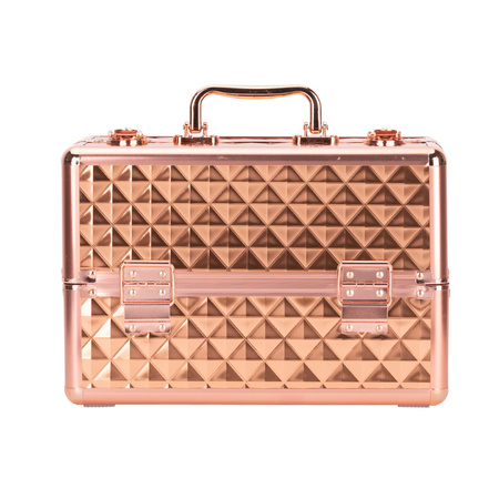 M cosmetic case for Diamond 3D rose gold nail polishes with rose gold fittings