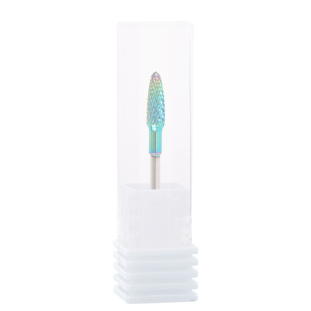Professional cobalt-tungsten rainbow bur, Middle flame F 3/32" No. 7
