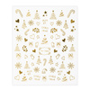 Molly Nails TH-1456 self-adhesive Christmas gold nail stickers