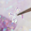 Box with decorations: bows, flowers, rhinestones BKHZ-008