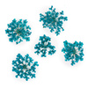Dried flowers for nail art MollyLac Turquoise 5 pcs