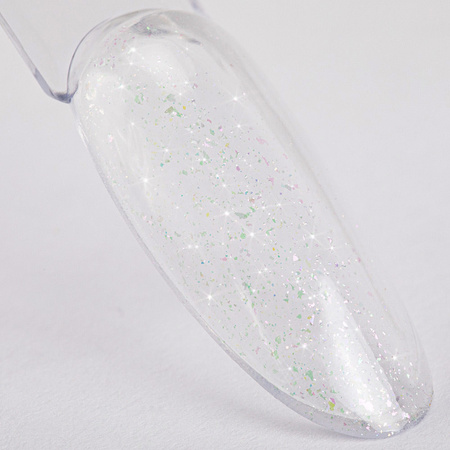 Top coat LED/UV senza risciacquo con glitter Molly Nails Sparkle Top Oh, Rio! 10 g