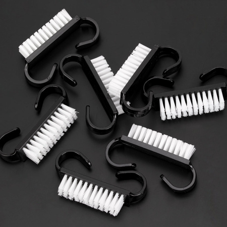 Small Black Manicure and Dust Brush, 10-Pack
