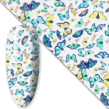 Lámina de transferencia Butterflies, 100 cm, n.º 20